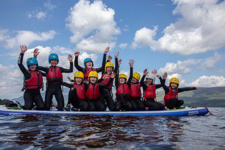 a group of people on a boat
